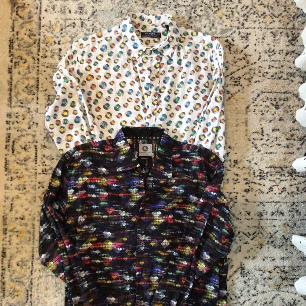 Two men’s dress shirts